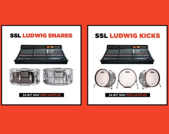 Muestras de caja de Ludwig Kick - Consola Pro Studio SSL - WAV de 24 bits