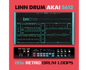 Loops de batería retro de los 80 de Linn Drum Akai S612 - Synthwave, Synth-Pop, Electro, WAV, REX2