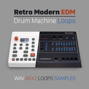 Retro Modern EDM - Drum Machine Loops Samples - WAV REX2