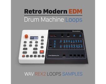 Retro Modern EDM - Drum Machine Loops Samples - WAV REX2