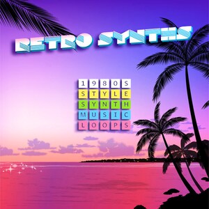 80年代風レトロシンセポップEDMループ（24ビットWAV）