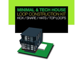 Minimal Tech House Drum Top Loops Producer Construction Kit - 24-bit WAV