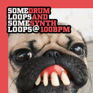 Einige Drum Loops & Synths - EDM IDM Modern Pop Beats - 24-Bit WAV