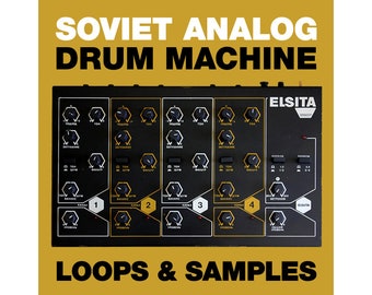 Elsita Soviet Analog Drum Machine Loops & Samples - Electro Drum Synth Beats WAV