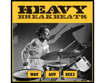 Ritmos breakbeat pesados, loops de batería, drumfunk, big beat (WAV AIFF REX2)