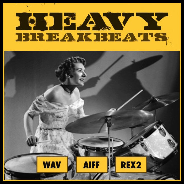 Heavy Breakbeats Drum Loops Drumfunk Big Beat  (WAV AIFF REX2)