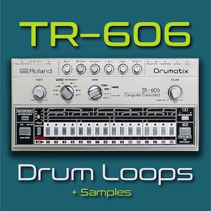 Roland TR-606 Analog Drum Machine Loops Samples Sounds - 24-bit WAV