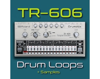 Roland TR-606 Analog Drum Machine Loops Samples Sounds - 24-bit WAV