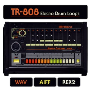 Electro Drum Loops Sounds - Roland TR-808 - WAV AIFF REX2