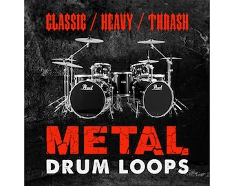 Classic Heavy Metal Drum Loops Thrash Rock - 24-Bit WAV