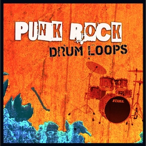 Sonidos de bucles de batería de punk rock hardcore (WAV de 24 bits)