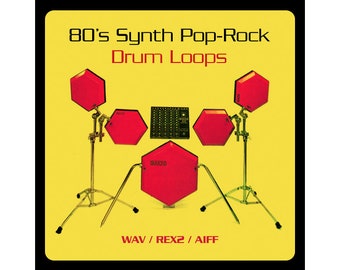 Loops de batería de synth pop rock de los 80 Simmons SDS - WAV AIFF REX2