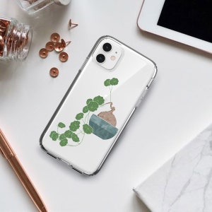 Stephania Erecta Plant  | Clear TPU Case Compatible for iPhone