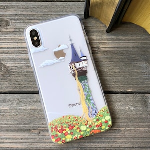 Rapunzel Tower | Clear TPU Case Compatible for iPhone