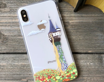 Rapunzel Tower | Clear TPU Case Compatible for iPhone