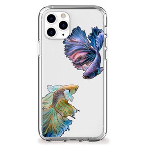 Betta Fish Tango | Clear TPU Case Compatible for iPhone