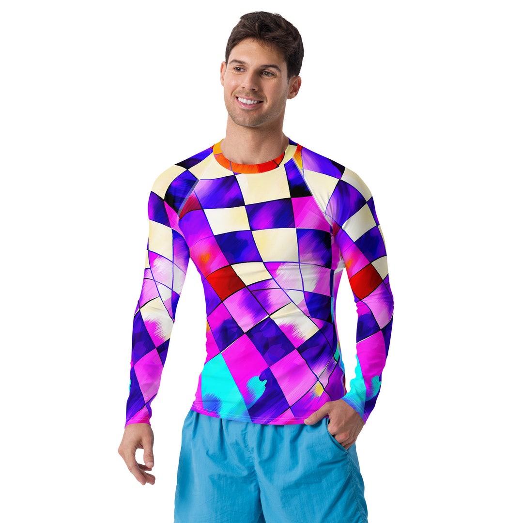 Beach Men's Rash Guard, Under the Sea,long Sleeve,rash Guard,rash ...