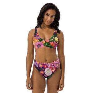 Lace up high waisted bottom, high waist bikini bottoms, seamless cheeky bottom, high rise swimsuit bottom, high rise bathing suit bottom