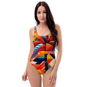 Deep V Halter neck One Piece Swimsuit, Chic Halter, Ruffle skirt swimwear, Backless Monokini, Beach wear, Vacation swimsuit, Summer swimwear