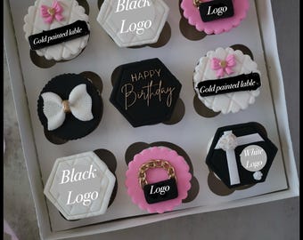 Designer Birthday Fondant Toppers