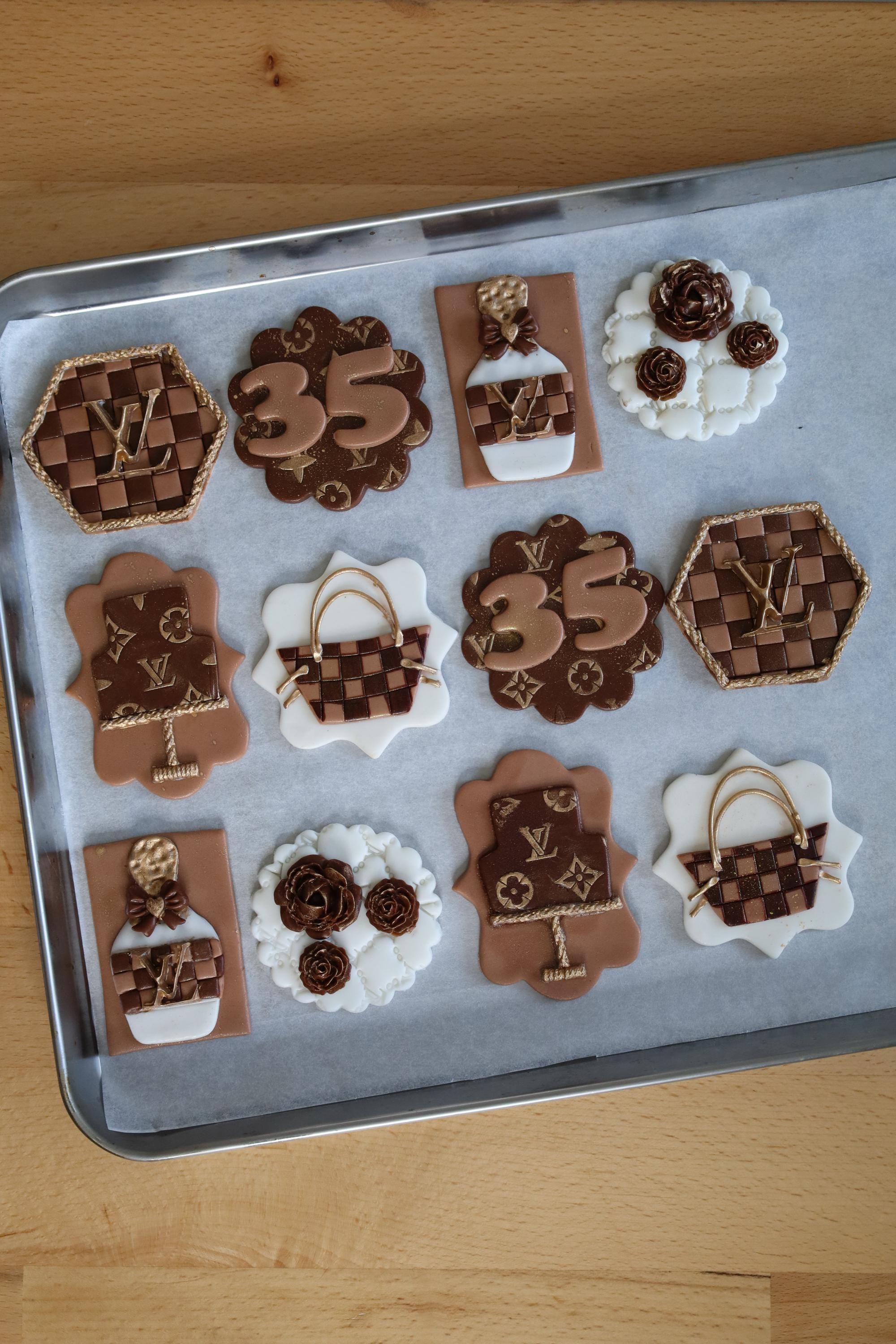 Designer Birthday Fondant Toppers