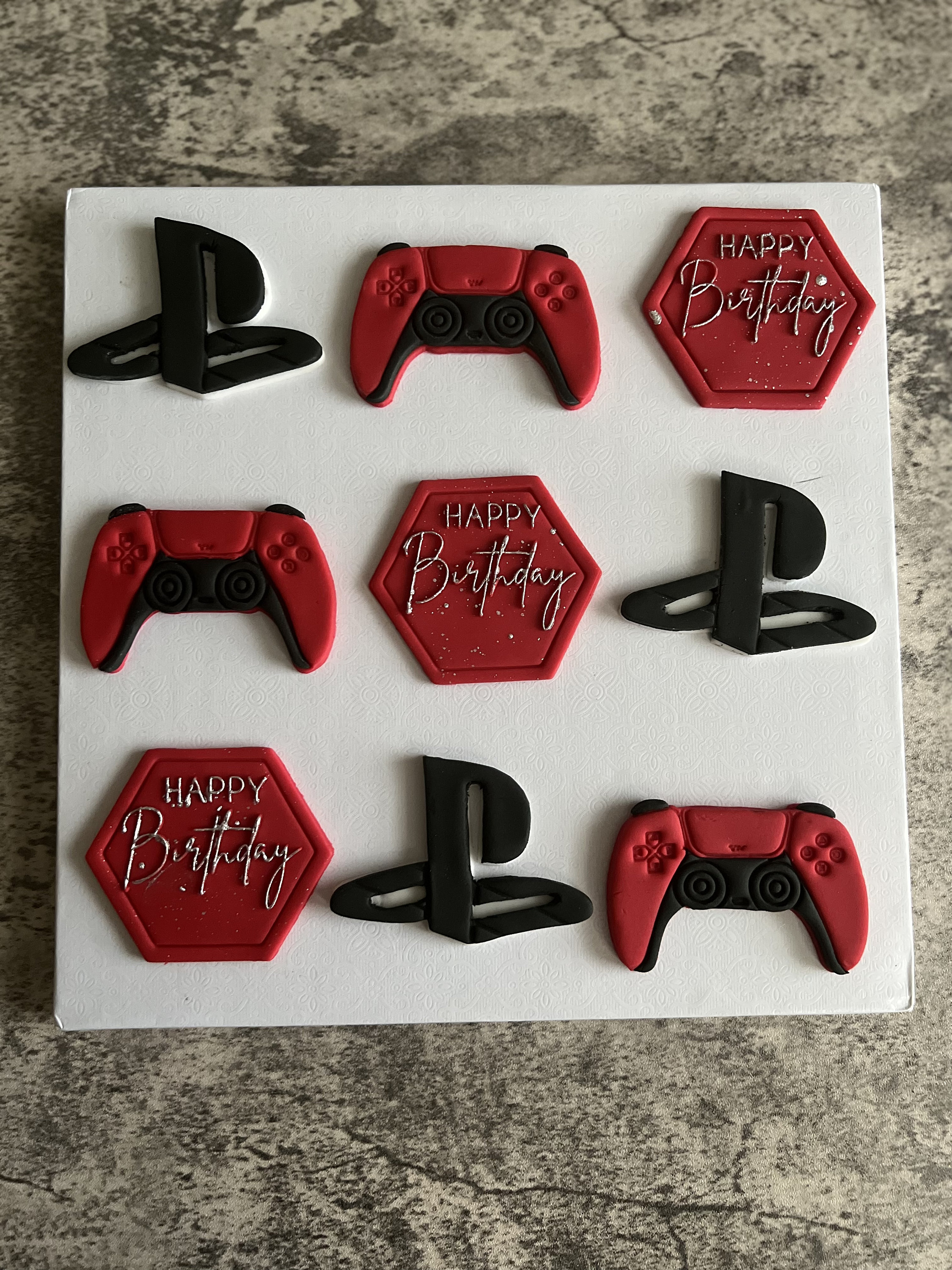 Topper Static Ps Playstation 5 Fondant Birthday Toppers Set - Etsy