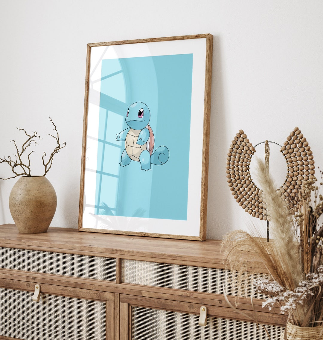 Squirtle Pokemon Home Decor Printable Wall Art Instant Etsy