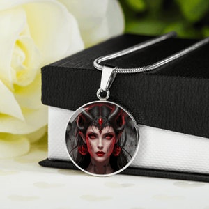 LILITH NECKLACE, Lilith Pendant, Goddess Lilith, Lilith Jewelry, Personalized  Wicca Necklace, Pagan Jewelry,Engraved  Spiritual Necklace