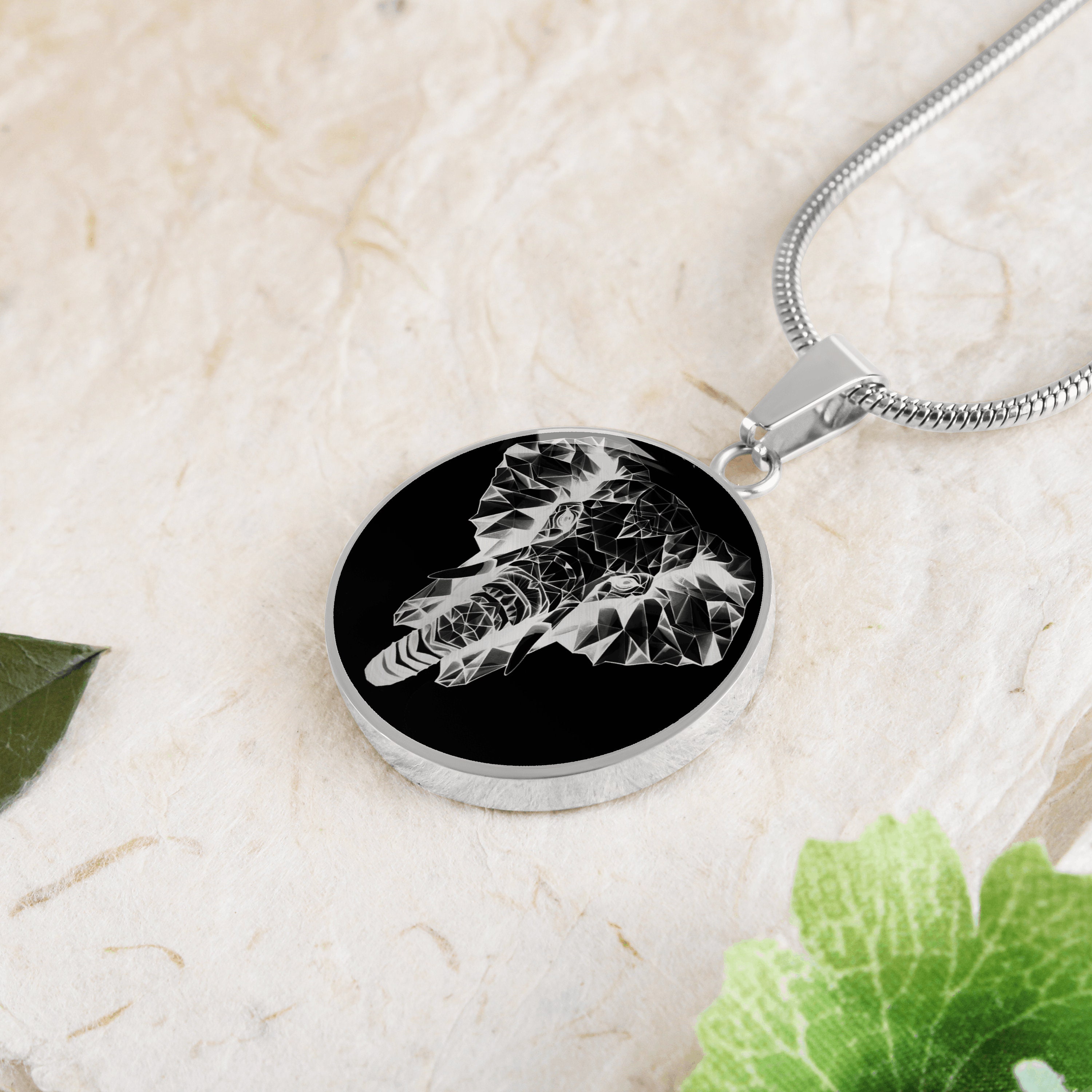 Personalized Elephant Necklace , Engraved Elephant Pendant ...