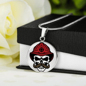 Personalized Fire Fighter Necklace , Engraved Fireman Pendant , Personalized Fire Fighter Retirement Gifts, Engraved Hero Pendant