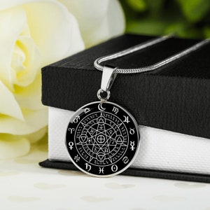 Collana Ruota dell'anno, Ruota pagana, Gioielli pagani, Gioielli Wiccan, Gioielli strega