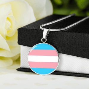 Personalized Transgender Necklace, Engraved Transgender Jewelry , Personalized Gifts For Trans, Engraved Necklace