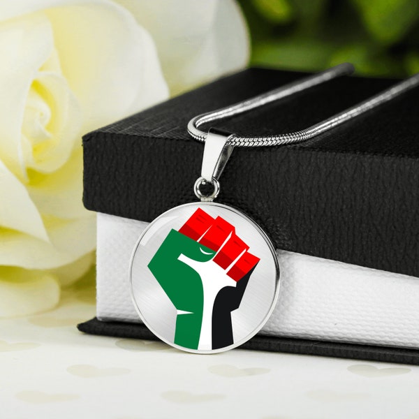 Personalized Palestine Necklace, Engraved Free Palestine Cease Fire Now Pendant, Personalized Free Palestine Gifts, Engraved Pendant