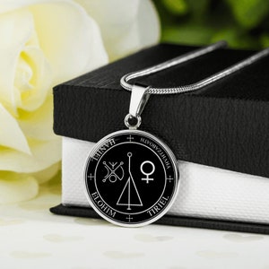 Personalized Haniel Sigil , Engraved Haniel Archangel Sigil , Personalized Gifts, Engraved Necklace