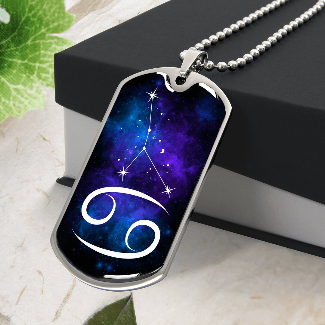 CANCER ZODIAC NECKLACE, Zodiac Necklace, Cancer Zodiac Jewelry, Zodiac