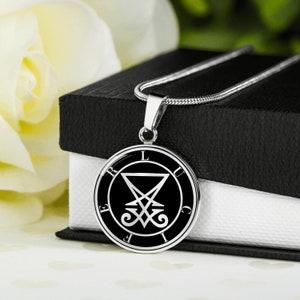 Personalized Sigil Of Lucifer , Engraved Lucifer Sigil , Personalized Lucifer Morningstar Gifts, Engraved Lucifer Necklace