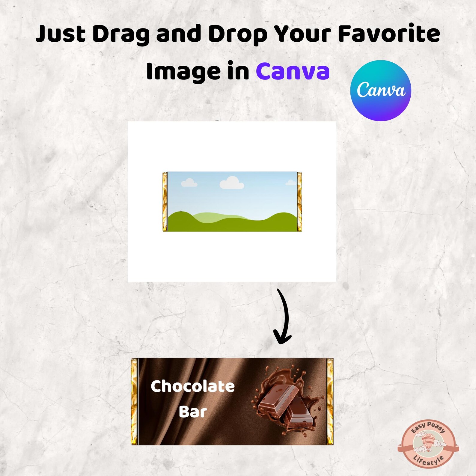 Chocolate Bar Template, Editable Candy Wrapper, Custom Party Favors ...