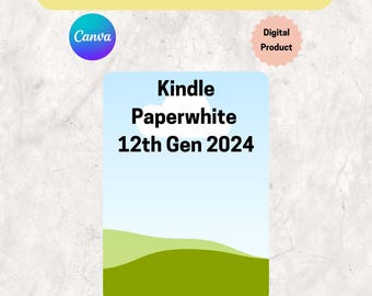DIY Einlage Template Kindle Paperwhite 12th Gen 2024 | Druckbare Kindle Skin