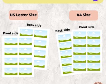 Business Card Printing Template | Editable Canva Design, DIY Printable, Double-Sided, Customizable Card