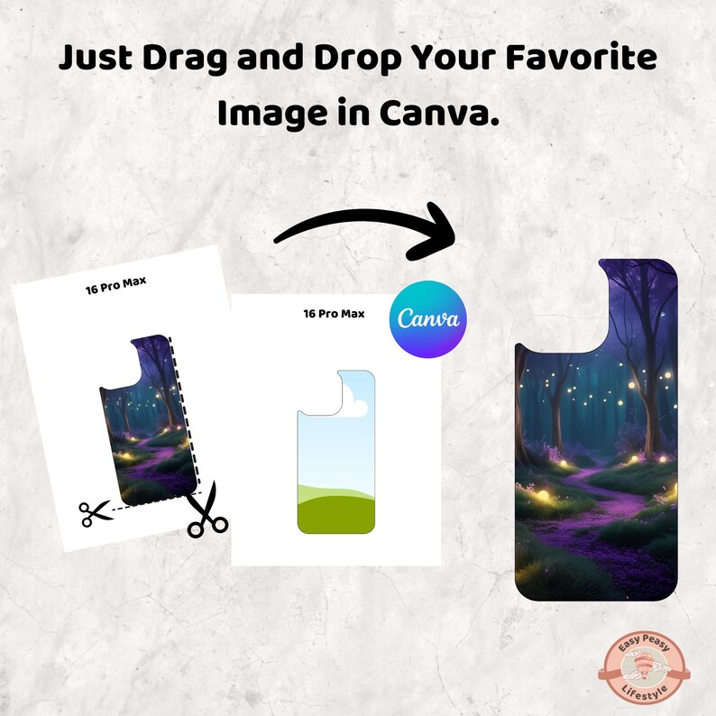 Path Process Template IPhone Case Template Mega Bundle, Customizable Canva Designs (digital ...