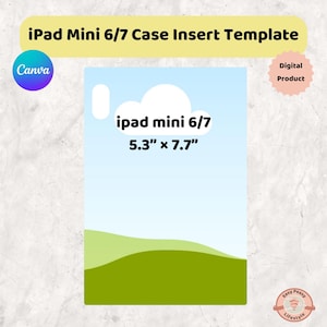 iPad Mini 6/7 Insert Template | Editable Canva Template | Digital Download | Custom Design | eBook Cover