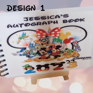 PERSONALISED Blank Autograph Book Around 96 Blank Pages of Various Colours  Any Name up to 10 Letters 