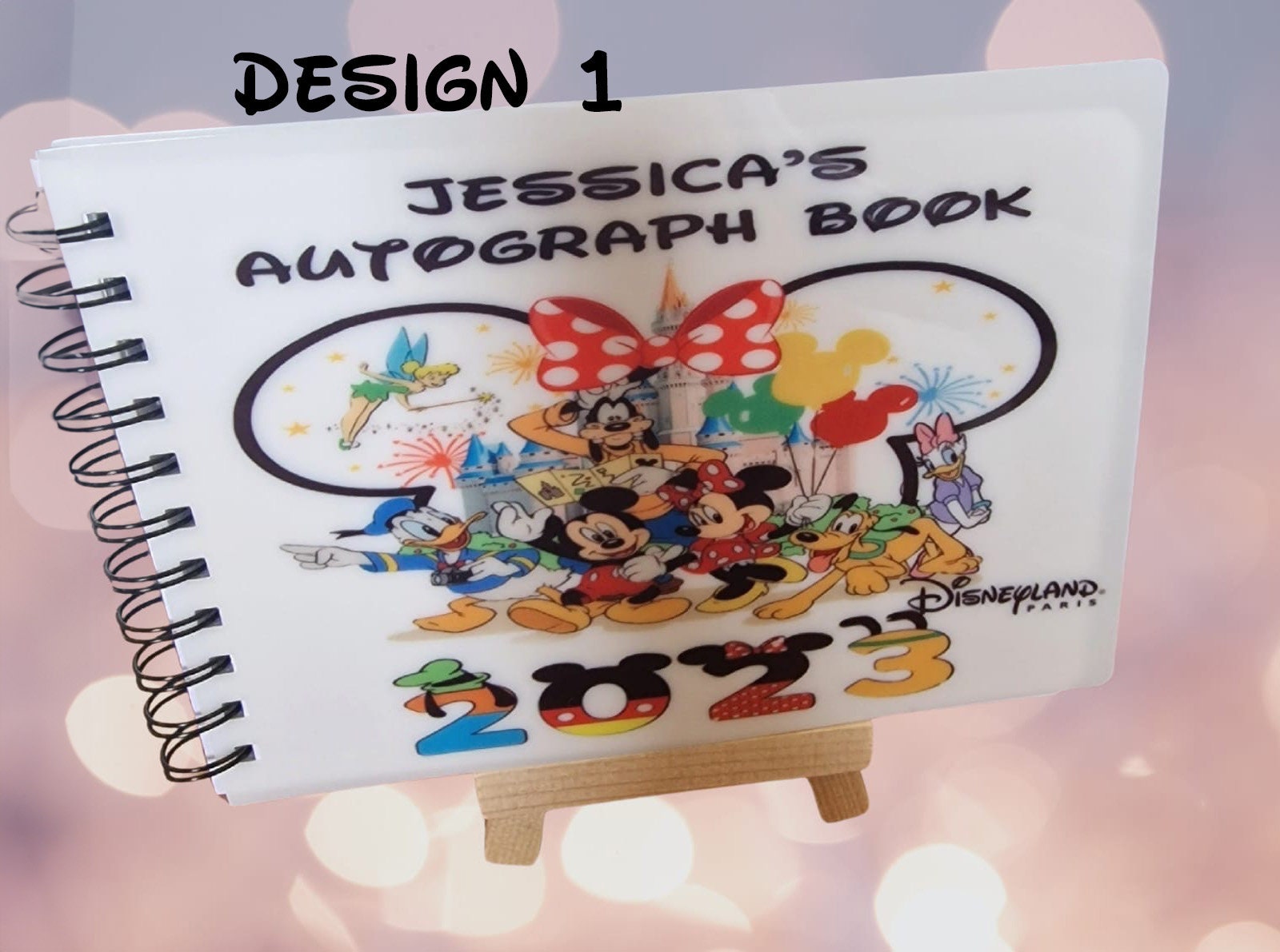 Personalised Splash Disney Autograph Book, Mickey or Minnie, Disneyland,  World, Cruise, A5 