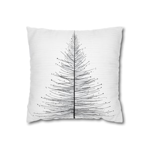 Christmas Tree Pillowcase Cover - Chic Holiday Home Decor, Minimalist Tree Cushion Cover, Cozy Seasonal Decorative Pillow
