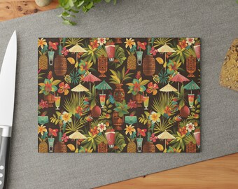 Tiki Tropicana skärbräda i glas | Snygg matlagning | Funktionell köksinredning