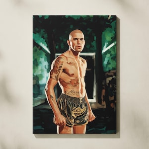 Alex Poatan Pereira poster, Alex Poatan Pereira Art Gift for fans.  Alex Poatan Pereira painting ready to hang