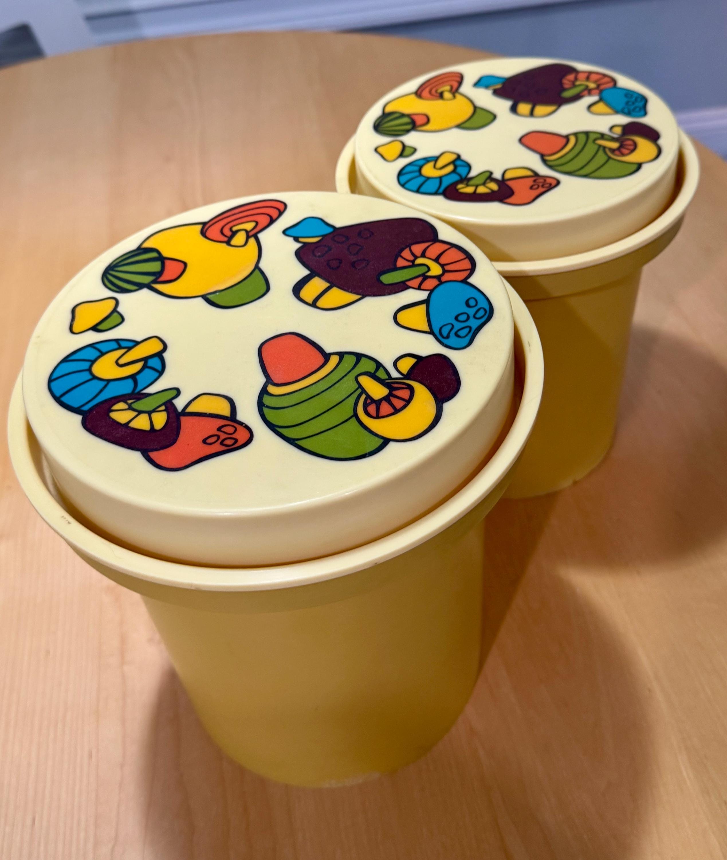 Rubbermaid Mushroom Canisters - Etsy
