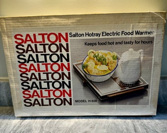 Vintage Salton Hotplate, still in box never used