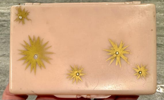 Vintage Mini Plastic Starburst Tissue Holder