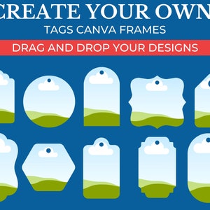 Tag Bundle Canva Templates | Drag and Drop your Design | Gift Tags